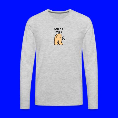 What The Bert, Black Outline (tshirts & handbags) - Men's Premium Long Sleeve T-Shirt