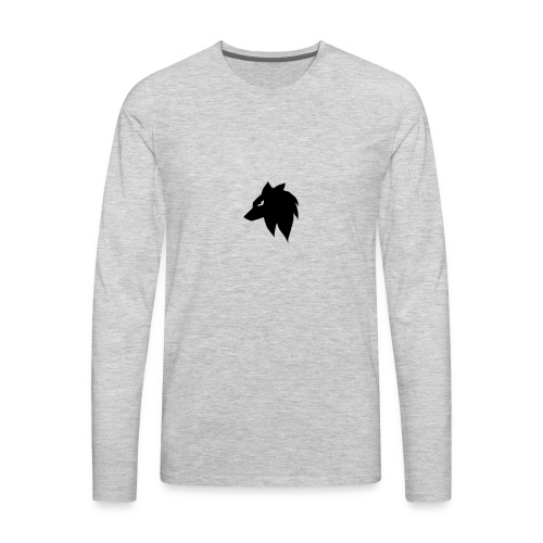 Mangawolf animewolf mangadog animedog head - Men's Premium Long Sleeve T-Shirt