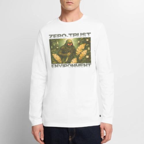 ZERO-TRUST (Black Lettering) - Men's Premium Long Sleeve T-Shirt