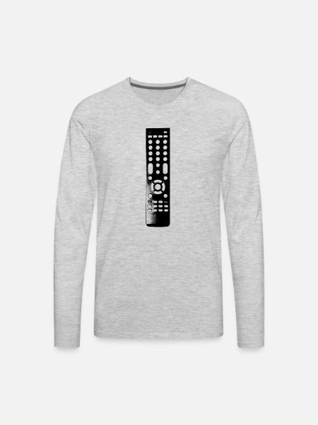 Remote Control - Men's Premium Long Sleeve T-Shirt - heather gray
