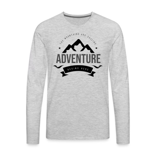 The mountains are calling T-shirt - Men's Premium Long Sleeve T-Shirt
