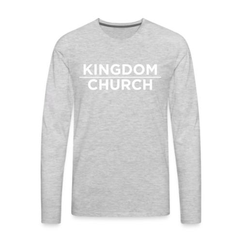 KingdomOverChurchWhite - Men's Premium Long Sleeve T-Shirt