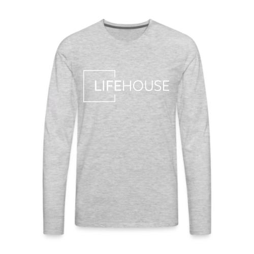 LH Logo White - Men's Premium Long Sleeve T-Shirt