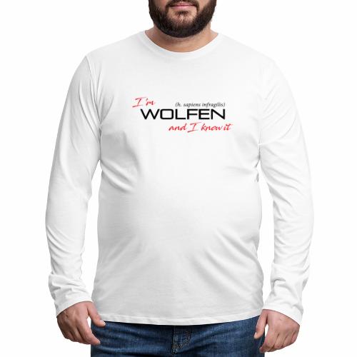 Wolfen Attitude on Light - Men's Premium Long Sleeve T-Shirt
