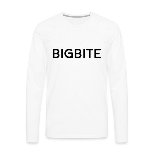 BIGBITE logo red (USE) - Men's Premium Long Sleeve T-Shirt