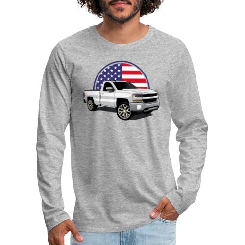 Silverado 4x4 Off Road Truck USA - Men's Premium Long Sleeve T-Shirt