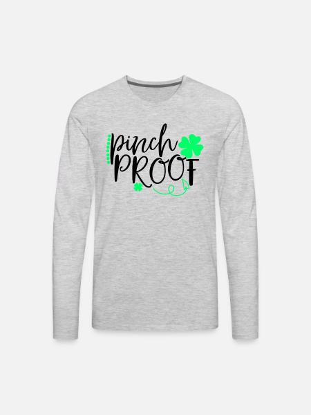 Pinch Proof - Men's Premium Long Sleeve T-Shirt - heather gray