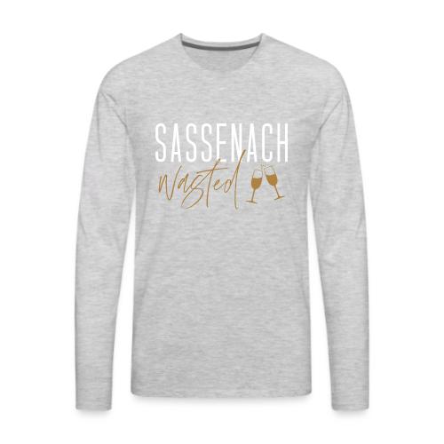Sassenach Wasted With Glasses - Men's Premium Long Sleeve T-Shirt