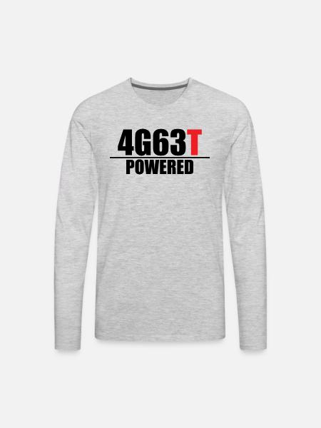 4G63T Powered - Men's Premium Long Sleeve T-Shirt - heather gray
