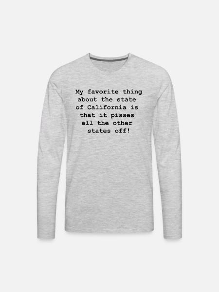 California is fantastic! - Men's Premium Long Sleeve T-Shirt - heather gray