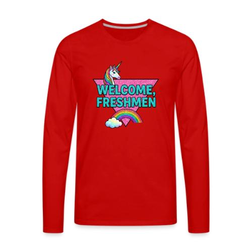 Welcome, Freshmen - Men's Premium Long Sleeve T-Shirt