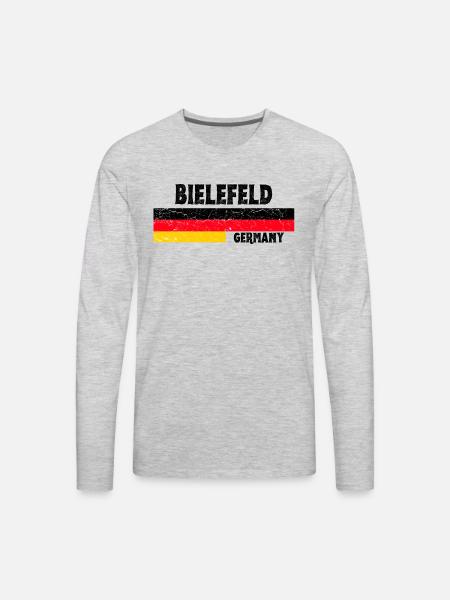 Bielefeld Germany - Men's Premium Long Sleeve T-Shirt - heather gray