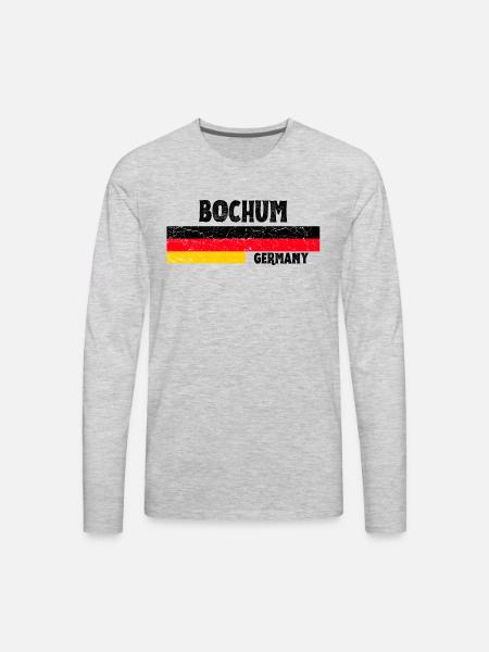 Bochum Germany - Men's Premium Long Sleeve T-Shirt - heather gray