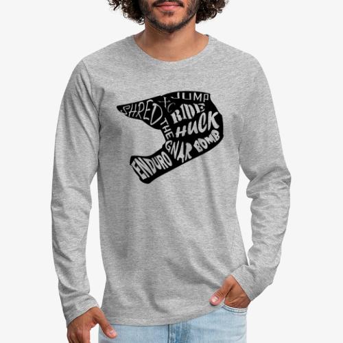 MTB Slang Helmet - Men's Premium Long Sleeve T-Shirt