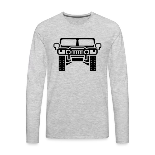 Hummer/Humvee illustration - Men's Premium Long Sleeve T-Shirt