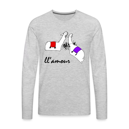 Llamour (color version). - Men's Premium Long Sleeve T-Shirt