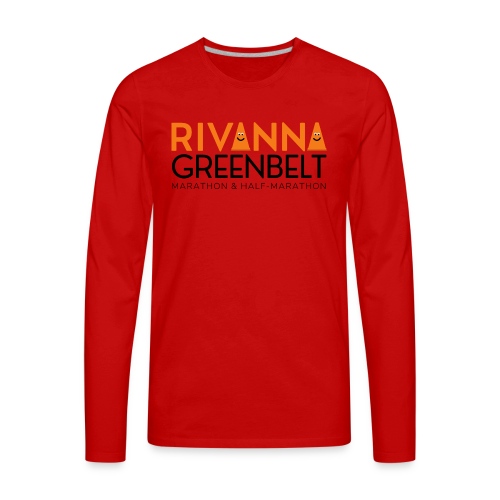 RIVANNA GREENBELT (orange/black) - Men's Premium Long Sleeve T-Shirt