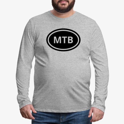 MTB Oval Logo - Men's Premium Long Sleeve T-Shirt
