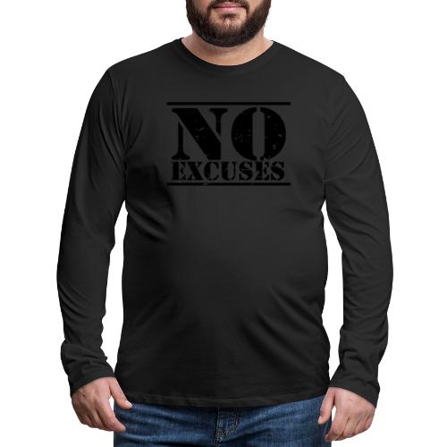 No Excuses training - Men's Premium Long Sleeve T-Shirt