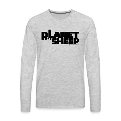 Planet of the Sheep Blk - Men's Premium Long Sleeve T-Shirt
