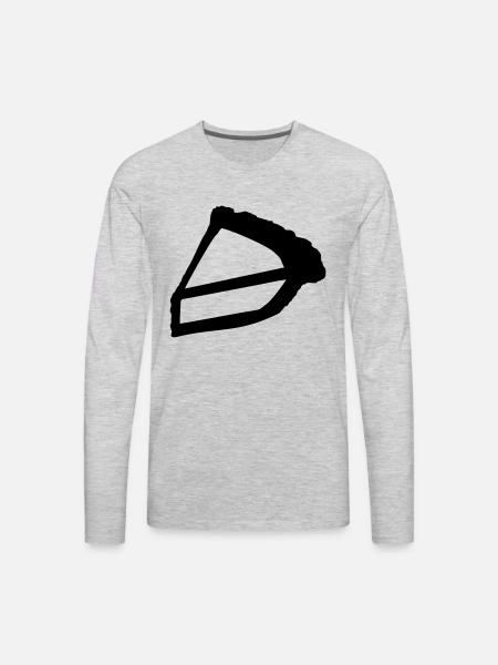 pie - Men's Premium Long Sleeve T-Shirt - heather gray