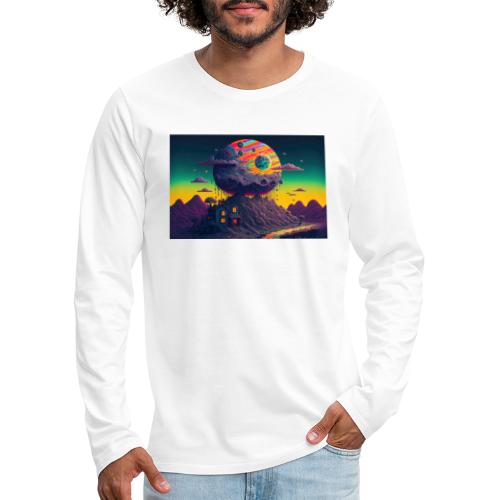 Imagination Mountain Land - Psychedelic Landscape - Men's Premium Long Sleeve T-Shirt