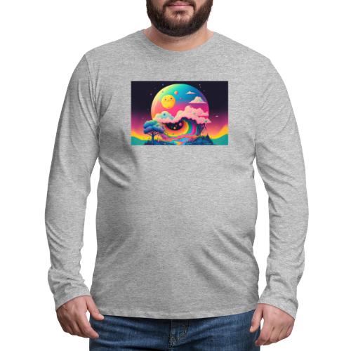 Island of Dreamlike Wonder's Rainbow Half Pipe - Men's Premium Long Sleeve T-Shirt