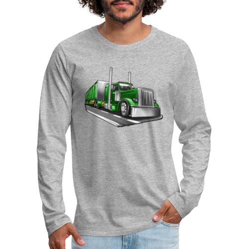 Kenworth Truck 18 Wheeler Big Rig - Men's Premium Long Sleeve T-Shirt