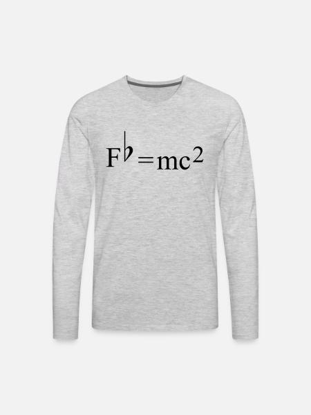 Fb=mc2 - Men's Premium Long Sleeve T-Shirt - heather gray