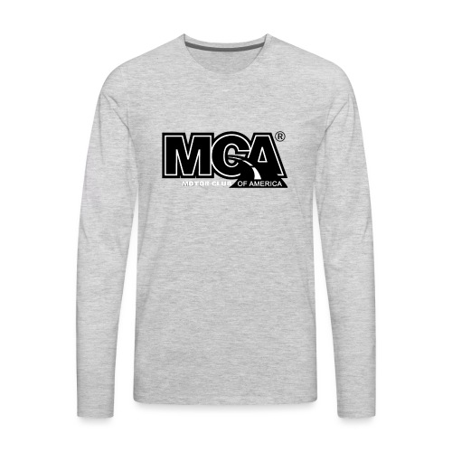 MCA Logo WBG Transparent BLACK TITLEfw fw png - Men's Premium Long Sleeve T-Shirt