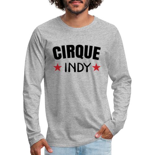 Cirque Indy - Red Stars - Men's Premium Long Sleeve T-Shirt