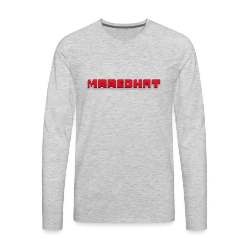 MrRedHat Plain Logo - Men's Premium Long Sleeve T-Shirt