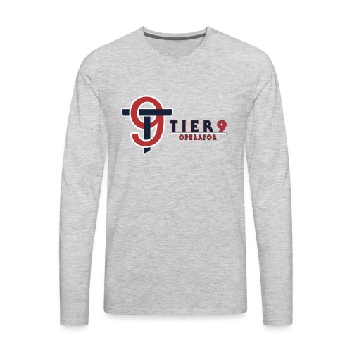 Tier9 Logo - Men's Premium Long Sleeve T-Shirt