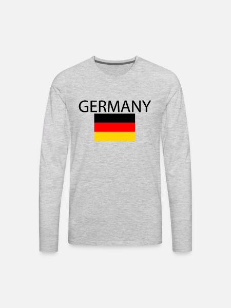 Germany - Men's Premium Long Sleeve T-Shirt - heather gray