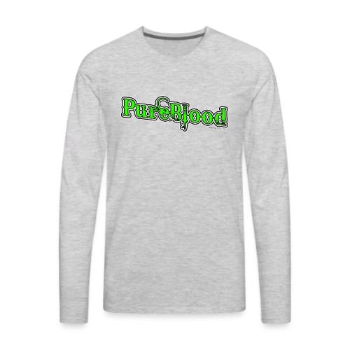 PureBlood Neon Green - Men's Premium Long Sleeve T-Shirt