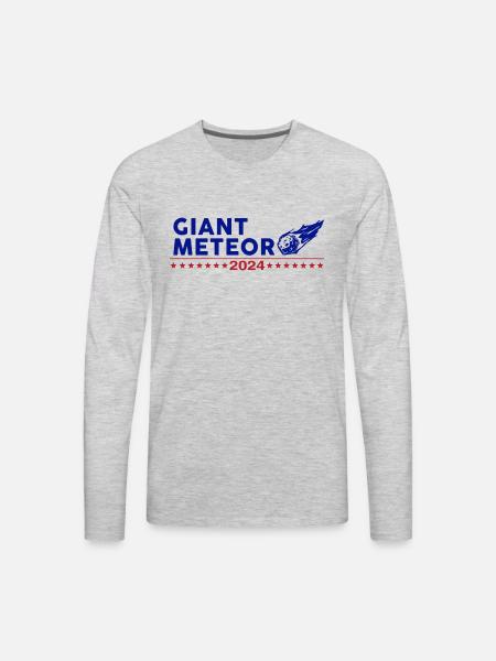 Giant Meteor 2024 - Men's Premium Long Sleeve T-Shirt - heather gray