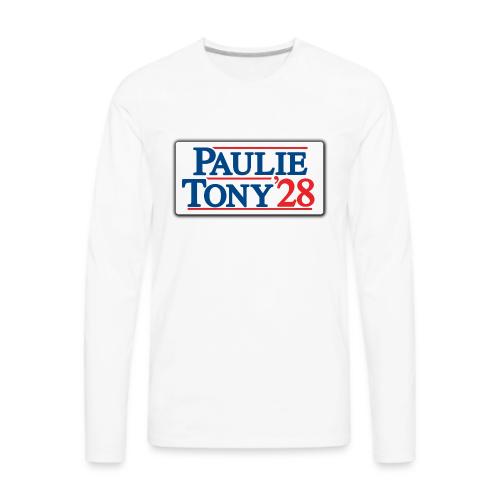 Paulie and Tony for Co-President 2028 - Men's Premium Long Sleeve T-Shirt