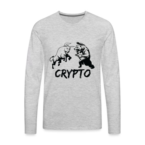 CryptoBattle Black - Men's Premium Long Sleeve T-Shirt