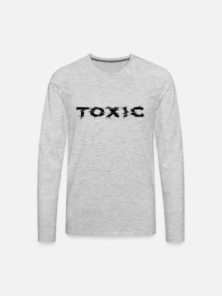 toxic poison - Men's Premium Long Sleeve T-Shirt - heather gray