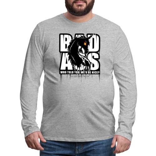 Bad Ass Unicorn - Men's Premium Long Sleeve T-Shirt