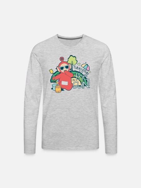 Teletubbies Fun In The Sun With Po - Men's Premium Long Sleeve T-Shirt - heather gray