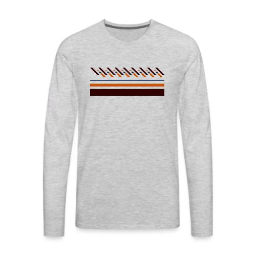 Cute, colorful striped designs for the seasons - Men's Premium Long Sleeve T-Shirt