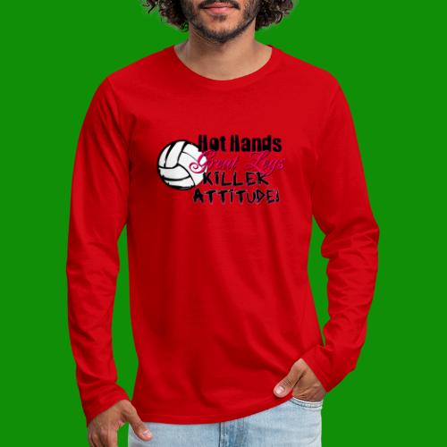 Hot Hands Volleyball - Men's Premium Long Sleeve T-Shirt
