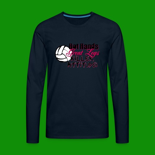 Hot Hands Volleyball - Men's Premium Long Sleeve T-Shirt