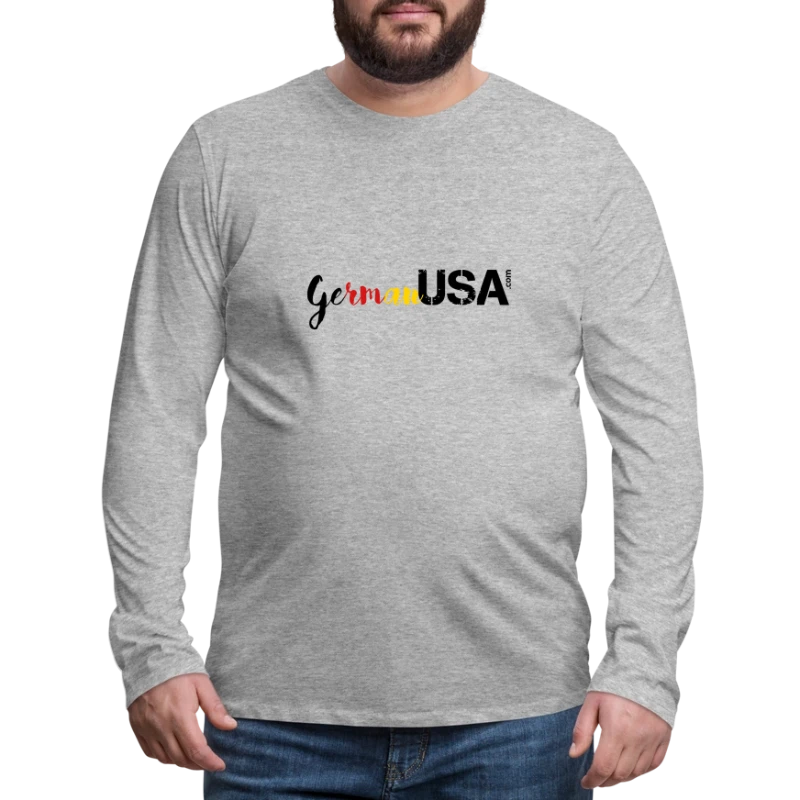Shirts German USA Logo - Men's Premium Long Sleeve T-Shirt
