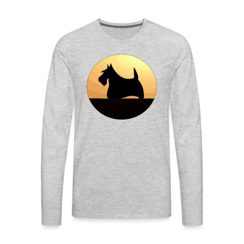 Sunset Scottish Terrier - Men's Premium Long Sleeve T-Shirt