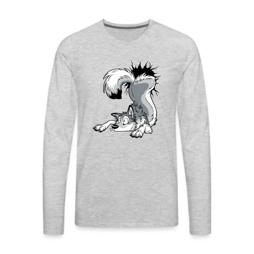 UN-STUCK Grey Husky - Men's Premium Long Sleeve T-Shirt