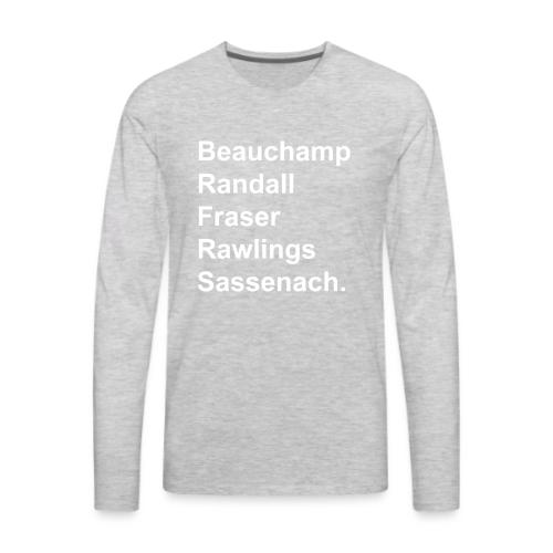 Claire's Names - Men's Premium Long Sleeve T-Shirt