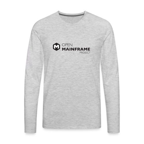 Open Mainframe Project - Black Logo - Men's Premium Long Sleeve T-Shirt