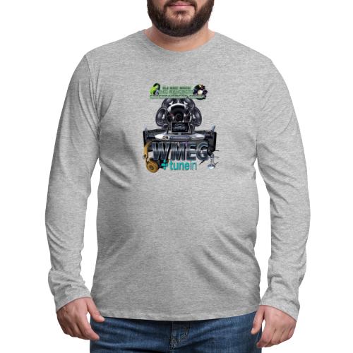 WMEG internet Radio logo - Men's Premium Long Sleeve T-Shirt
